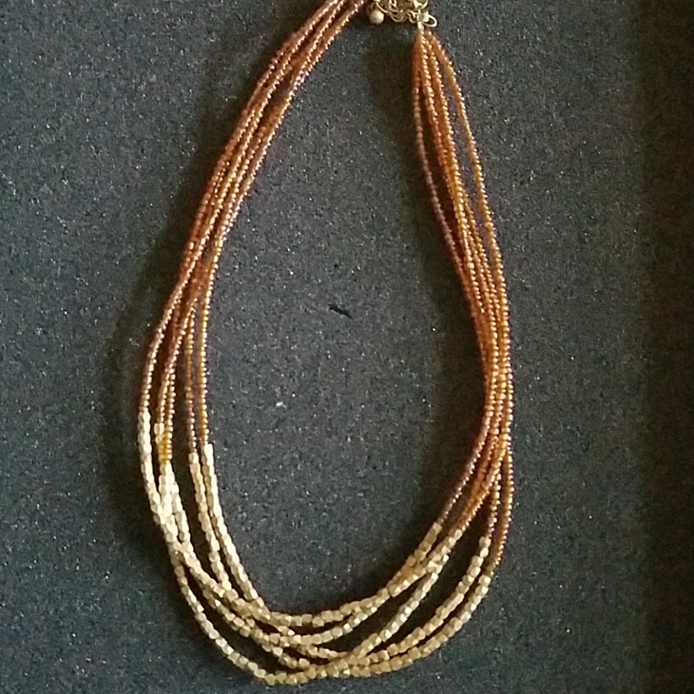 Beaded layered necklace